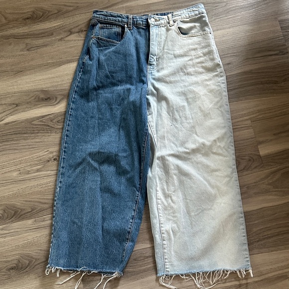 Two-Tone Blue and White Jeans - Picture 1 of 3